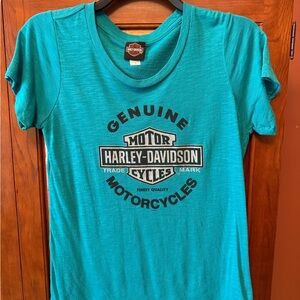 Harley-Davidson Teal Short Sleeve Tee